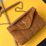 Saint Laurent Puffer Small Bag 577476 Coffee